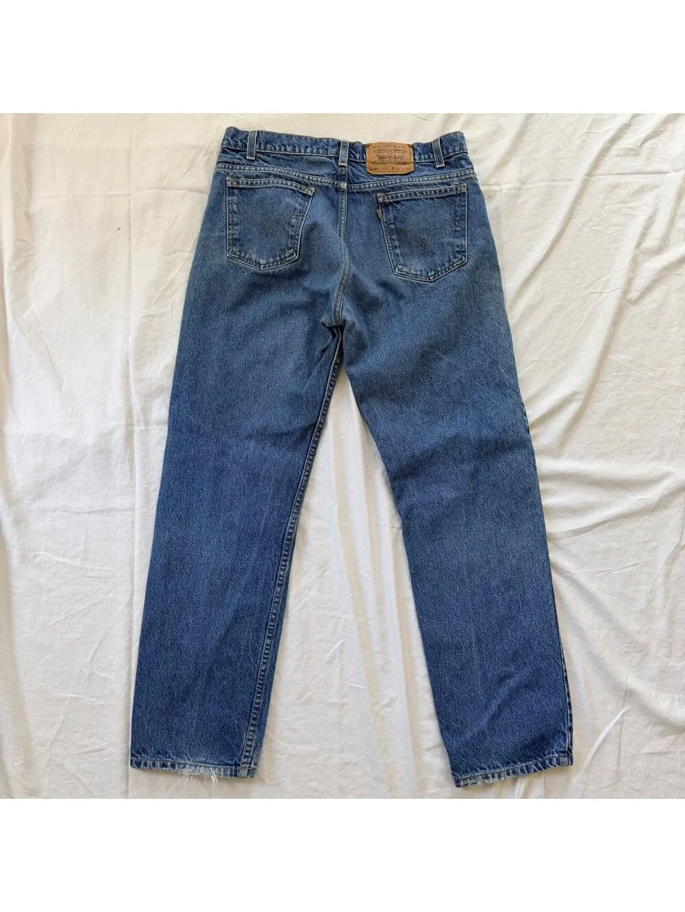 Vintage 1995 Levi's 505 Orange Tab Jeans Mens 34x30 Regular Straight Denim